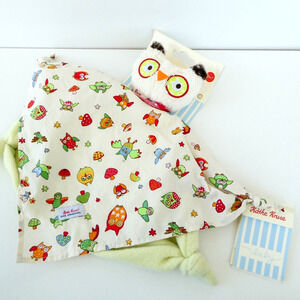 NEW Käthe Kruse Alba Owl Blanket Doll Plush Lovey Germany Tag Stuffed Animal